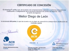 Certificado de la Asociación Española de Centros de Negocios